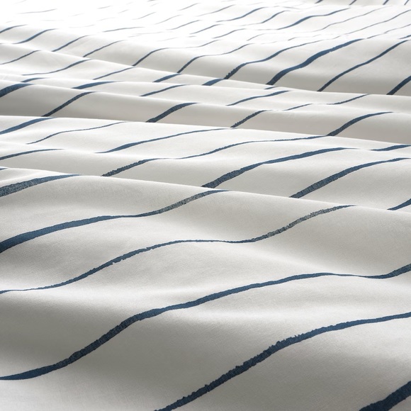 Ikea PAGODTRÄD Duvet cover and pillowcase white/dark blue, Twin BRAND NEW - Picture 3 of 5